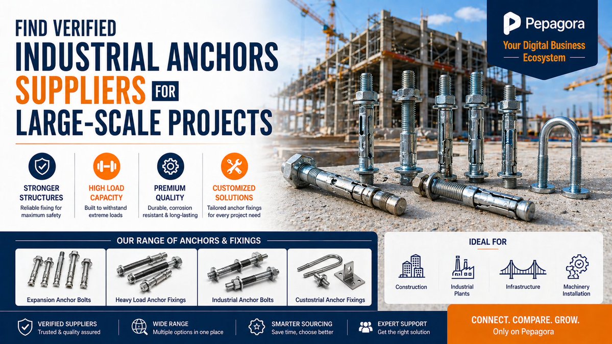 KrittikaCh78082's tweet image. Large projects need strong foundations.
Find verified industrial anchor suppliers for better safety and performance.

👉 Read the full guide : …commerce-portal-in-india.blogspot.com/2026/04/find-i…

#IndustrialAnchors #ConstructionIndia #InfrastructureProjects #Pepagora #CoimbatoreBusiness #BuildStrong