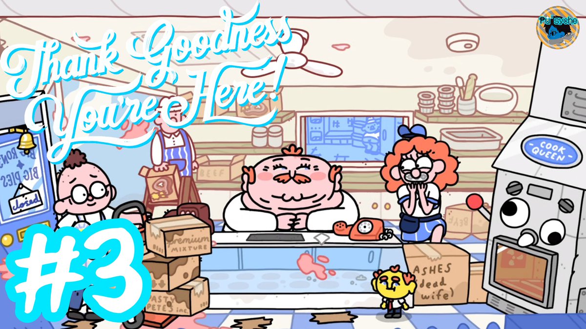 ₱u'sycheのゲーム日記
2026.4.29

【Thank Goodness You're Here!】
#3 大きい事は良い事か？
youtu.be/tKYIlcVi0Zg

回を増すごとに日常や平凡って何だっけ？ってワケがわからなくなるゲームです。
いや、マジで。

 #ゲーム実況
 #ゲーム日記