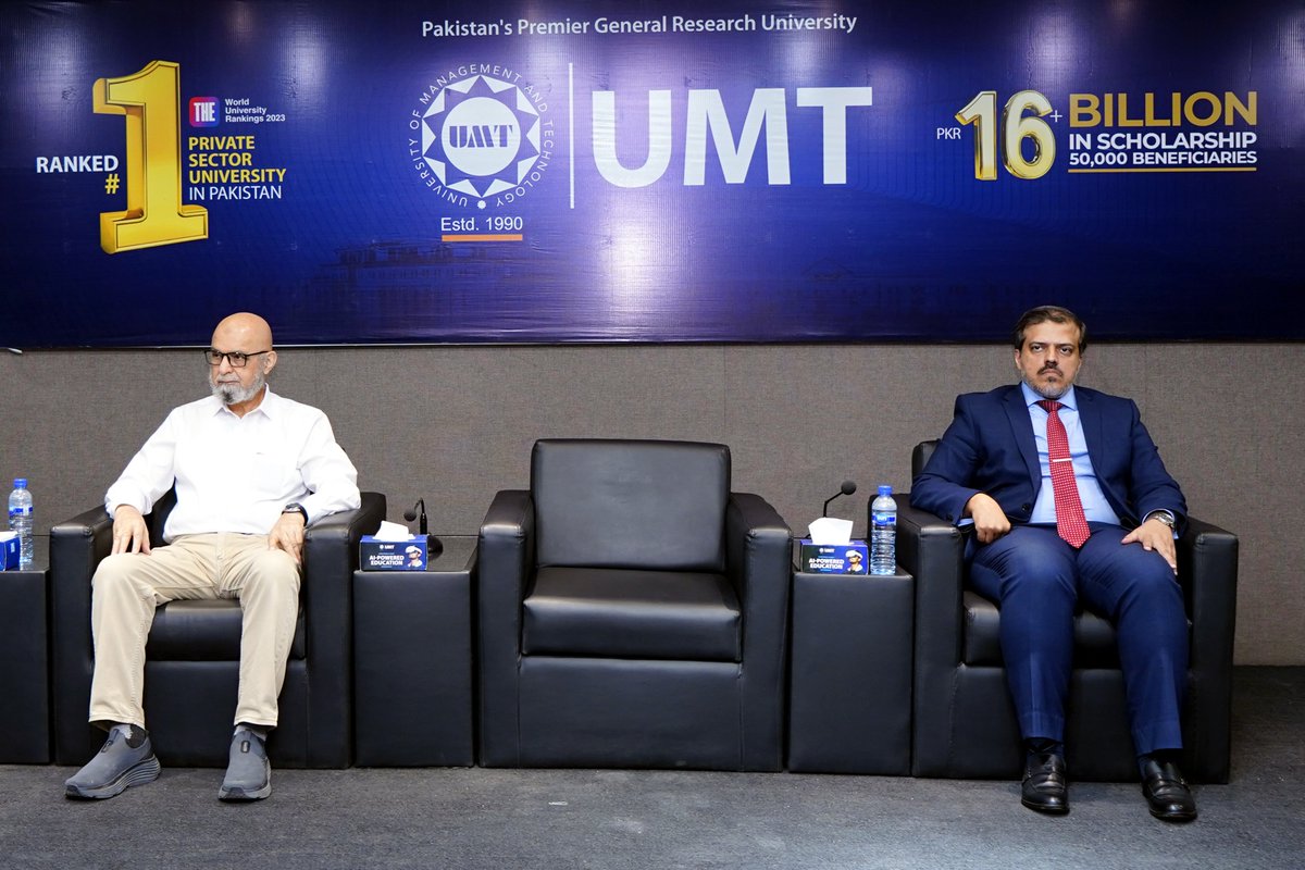 UMTOfficial's tweet image. The "Meet the Rector" session was successfully held, offering new students the chance to engage directly with the Honorable Rector. The Rector addressed student queries, shared UMT’s #vision, and strengthened our commitment to fostering open #communication and #engagement.
#myUMT