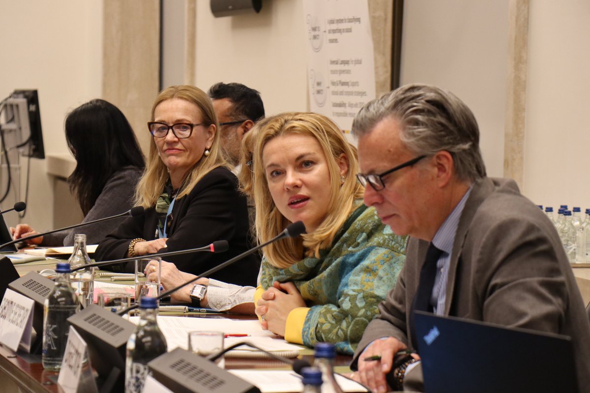 UNECE's tweet image. #CriticalMinerals are not only a supply issue. They are a #governance &amp;amp; value distribution issue - at the intersection of the #energytransition, #sustainabledevelopment, equity, inclusion &amp;amp; #socialjustice -- @Tatiana_Molcean, highlighting rising use of @UNECE resource mgmt. tools