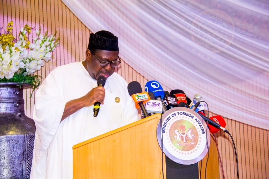 Ojukwu_Bianca's tweet photo. Sights and Scenes from the Induction Event conducted by the Ministry of Foreign Affairs for newly appointed Ambassadors and High Commissioners designate at the Rotunda Conference Hall  of the Ministry of Foreign Affairs, Abuja. https://t.co/iRnWOyqVbp