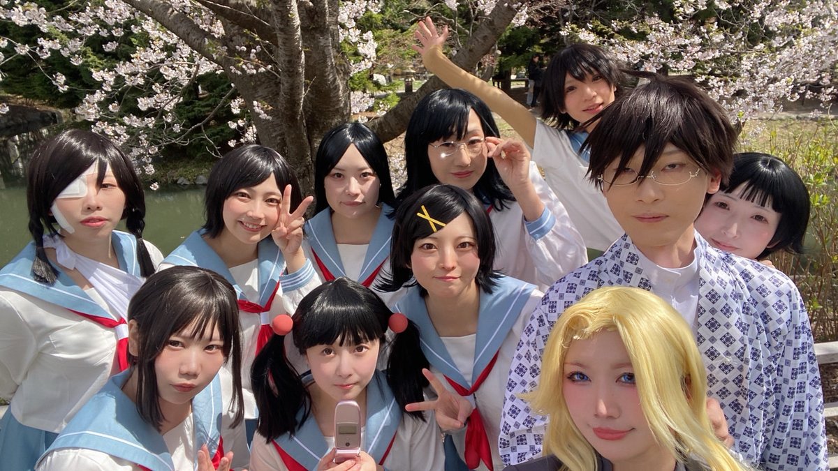 ずっと準備してきていよいよ本日撮影です🌸
大好きなみんなと大好きな作品できて幸せ💖
#こんにちは絶望先生