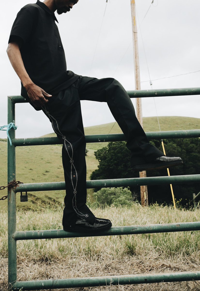BlackScale's tweet photo. Meez showing us how Saturdays are spent in the countryside of Northern California. 

Meez is wearing a few pieces from our Spring/Summer 2026 collection. https://t.co/ckThGZVUS3