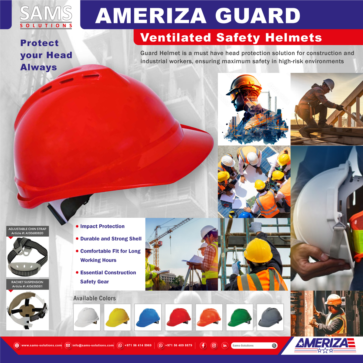 sams_solutions's tweet image. 𝐏𝐫𝐞𝐦𝐢𝐮𝐦 𝐒𝐚𝐟𝐞𝐭𝐲 𝐕𝐞𝐧𝐭𝐢𝐥𝐚𝐭𝐞𝐝 𝐇𝐞𝐥𝐦𝐞𝐭 𝐰𝐢𝐭𝐡 𝐓𝐞𝐱𝐭𝐢𝐥𝐞 𝐑𝐚𝐭𝐜𝐡𝐞𝐭 𝐒𝐮𝐬𝐩𝐞𝐧𝐬𝐢𝐨𝐧

𝐕𝐈𝐒𝐈𝐓 &amp;amp; 𝐎𝐑𝐃𝐄𝐑:
sams-solutions.com/collections/he…
#VentilatedHelmet #HeadProtection #IndustrialSafety #PPE #ConstructionSafety #SafetyFirst #SAMSsolutions