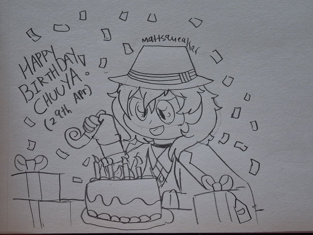 HAPPY BIRTHDAY CHUUYA! 🎉🎂🎉
#bungostraydogs
#BungouStrayDogs #bsd #bsdfanart #bungostraydogsfanart #bsdchuuya #bungostraydogschuuya #chuuyanakahara