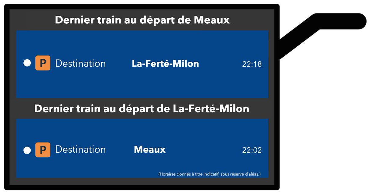 LIGNEP_SNCF's tweet image. 🚧#InfoTravaux #LigneP #Weekend 🚧 2/3

🗓️Dimanche 03 mai 2026.

ℹ️Derniers trains en soirée.⬇️