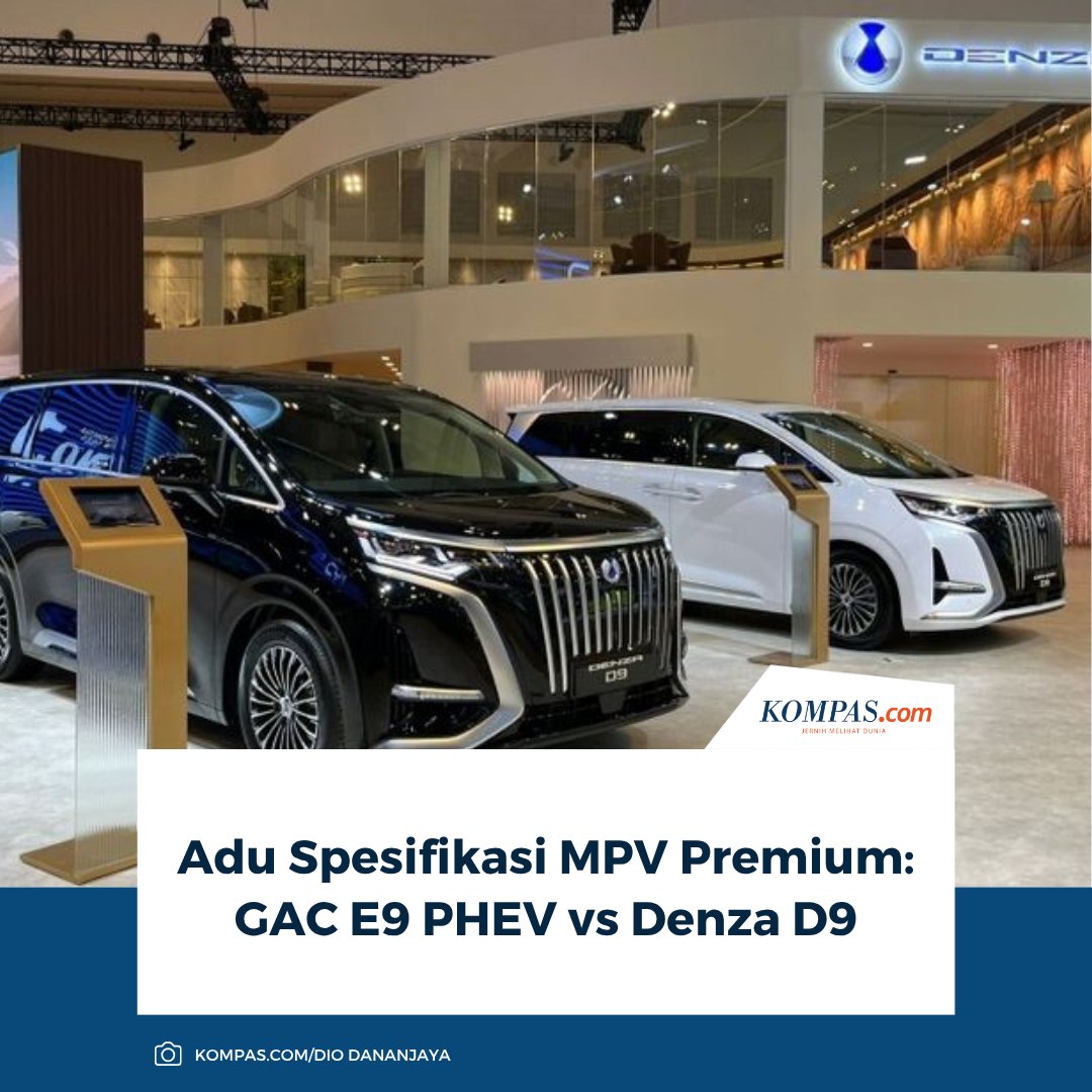 KompasOtomotif's tweet image. Baca di sini:
otomotif.kompas.com/read/2026/04/2…

GAC Indonesia telah mengonfirmasi akan menambah lini produk di segmen MPV melalui E9. Adapun E9 merupakan MPV premium dengan teknologi PHEV.

~NA #GAC #MPVPremium #PHEV #MobilHybrid