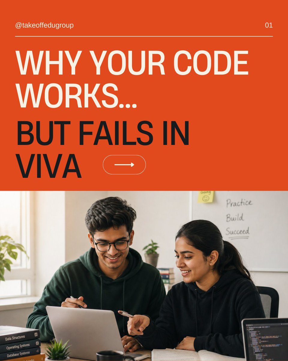 takeoffedugroup's tweet image. Most students don’t struggle with coding…
they struggle with how to learn it right 😅

This carousel breaks it down in a simple way 👇
📞 +91 9030 333 433
🌐 takeoffprojects.com

#CSEStudents #CodingTips #ProgrammingLife #BtechLife #LearnCoding #TakeoffEduGroup