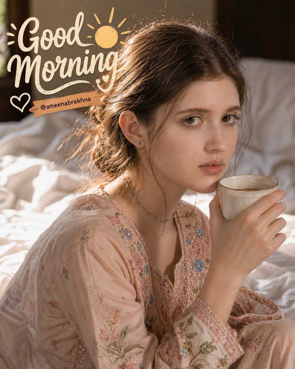 ameenabrekhna's tweet photo. Good morning 🌞 Everyone 😍🥰
A fresh start, a clear mind, and new chances waiting for you—make today count.
#GoodMorning #RiseAndShine #NewDay #StayPositive #MorningVibes #DailyMotivation #StartFresh