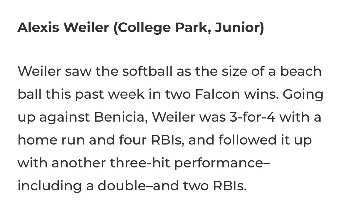LexiWeiler2027's tweet photo. Thank you for the recognition @westcoastpreps_  means a lot! Excited for the second half of league play with my team. https://t.co/BnOQt1EJx0