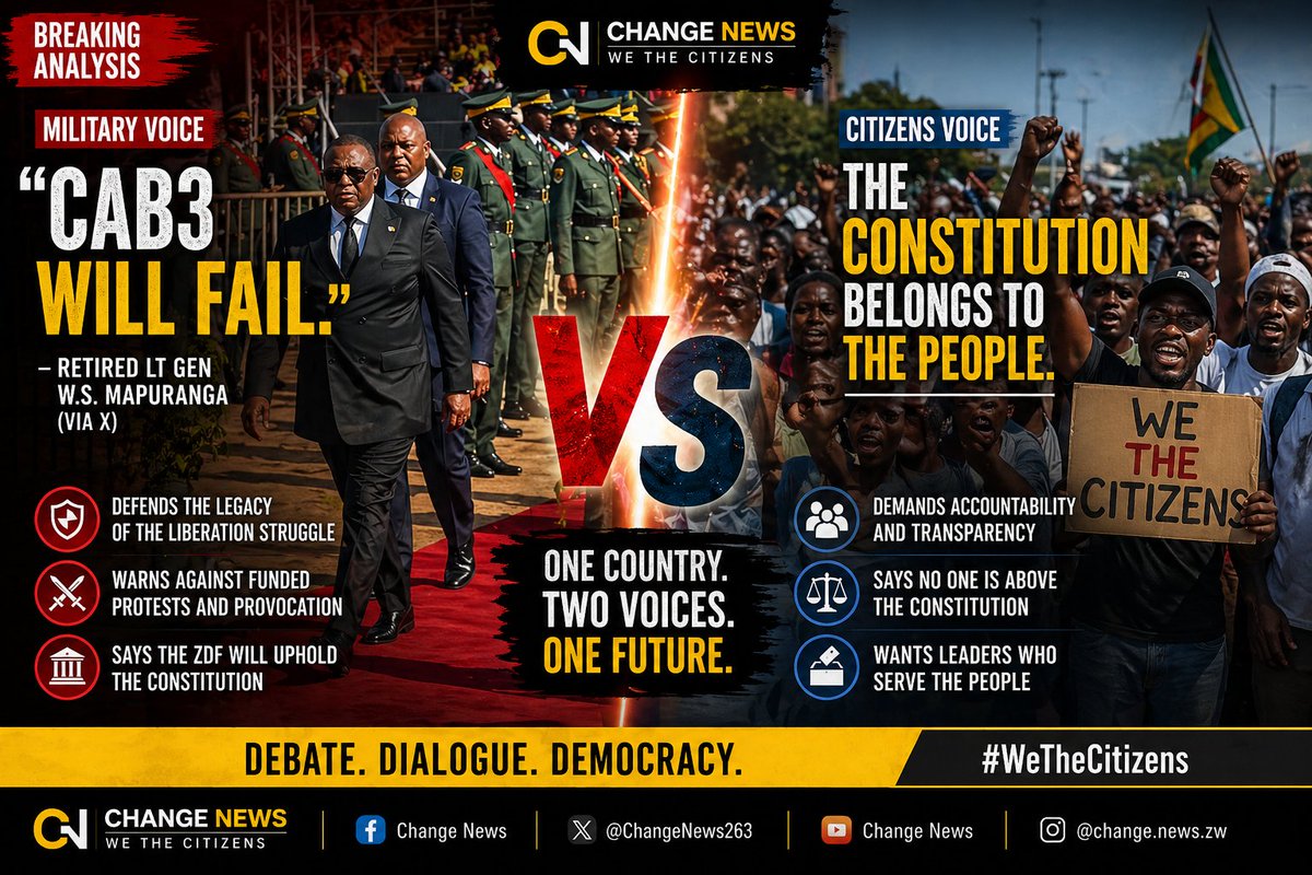 ZdvNap's tweet photo. ๐ก CHANGE NEWS ANALYSIS
Voice โ Meaning โ Risk
๐ โCAB3 will fail.โ
`Follow Change News WhatsApp Channel ` https://t.co/InFvfMXNW1
๐ฟ๐ผ The conversation is shifting.
The stakes are rising.
What happens next matters.
#WeTheCitizens #ChangeNews https://t.co/NgZodmrXXR