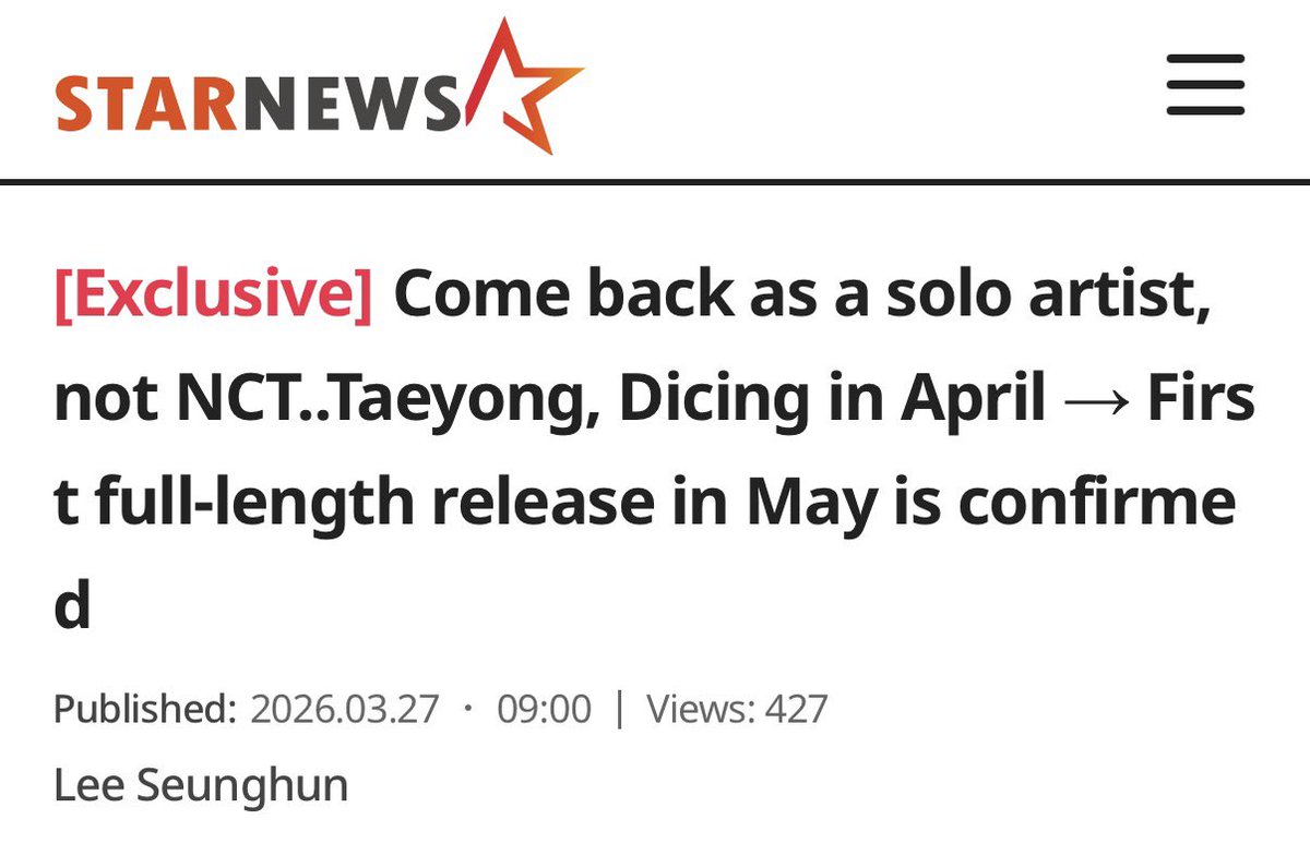 TAEYONG 1st FULL ALBUM WYLD May, 18,2026 tweet media