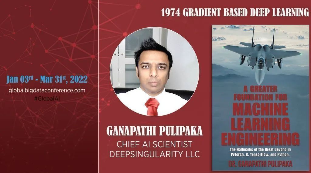 gp_pulipaka's tweet image. 1974 Machine Learning!
@bigdataconf

A Greater Foundation for Machine Learning. Welcome to Python, TensorFlow, and PyTorch. Register and join me in the new year.  Join and learn at your own pace. Machine Learning for all the ages.
@bigdataconf

#BigData #Analytics #DataScience