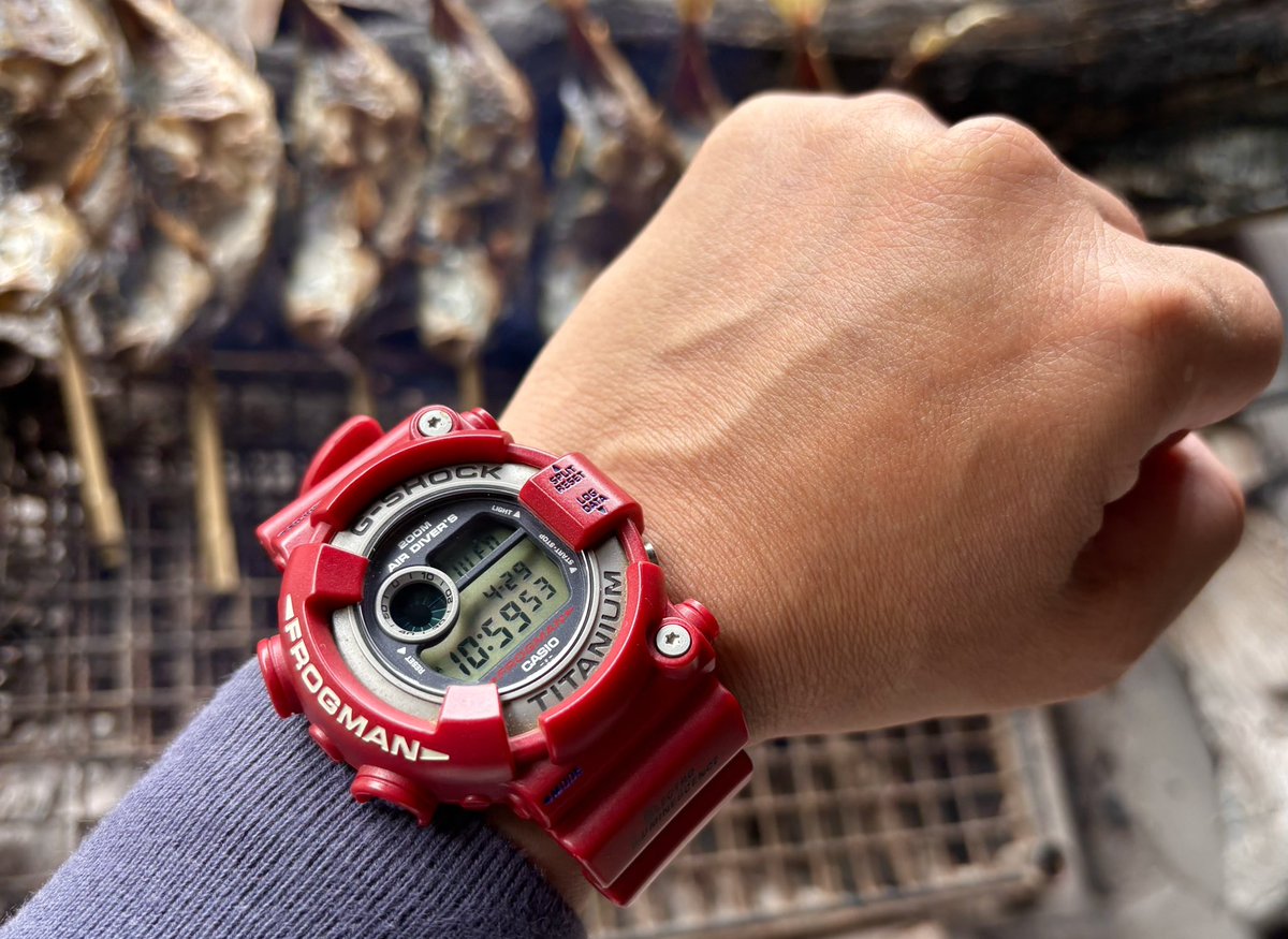 オンオフ問わずgshock 久しぶりのフロッグマン‼️ DW-8201。。。 一世