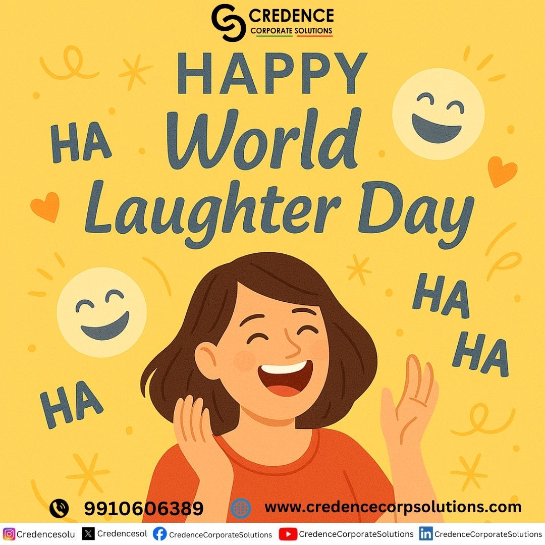 CredenceSol's tweet image. Laugh more, stress less celebrating joy on World Laughter Day! 😄 #WorldLaughterDay #Joy #SmileMore #Wellbeing