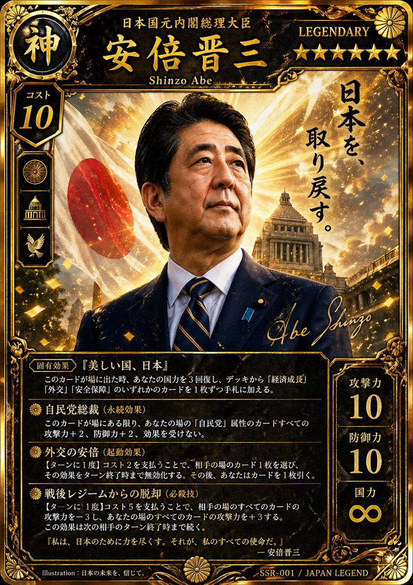 超激レア安倍晋三降臨！