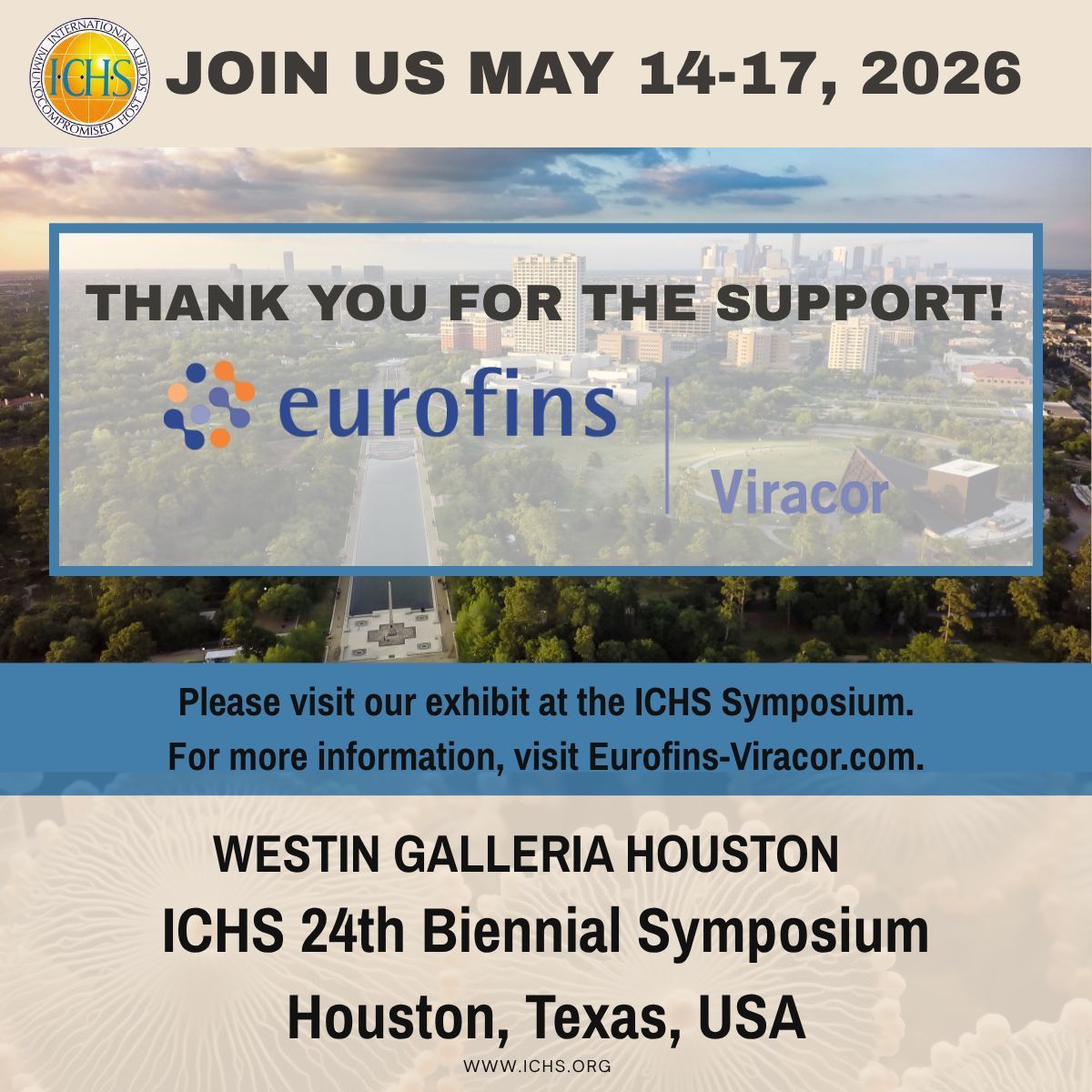 IchsGlobal's tweet photo. Eurofins Viracor: passionate about providing timely, actionable diagnostic information — never losing sight of the connection between the testing and the patients.

Register for ICHS at https://t.co/Qf9aGft5P0

#ICHS2026 https://t.co/36duq2m7YR