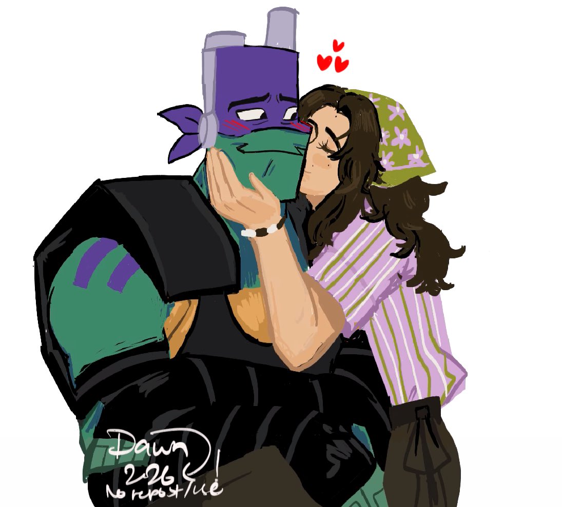 dawnszu's tweet image. One Last Time 🐢💜 Donatte 
#rottmnt #yumeship #futuredonnie