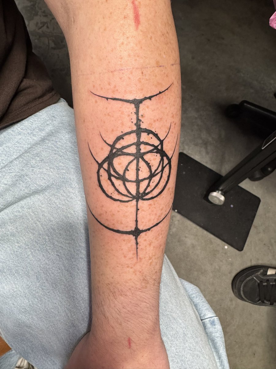 stwebie's tweet photo. First Tattoo, had to go with Elden Ring https://t.co/5qKts4QcgB