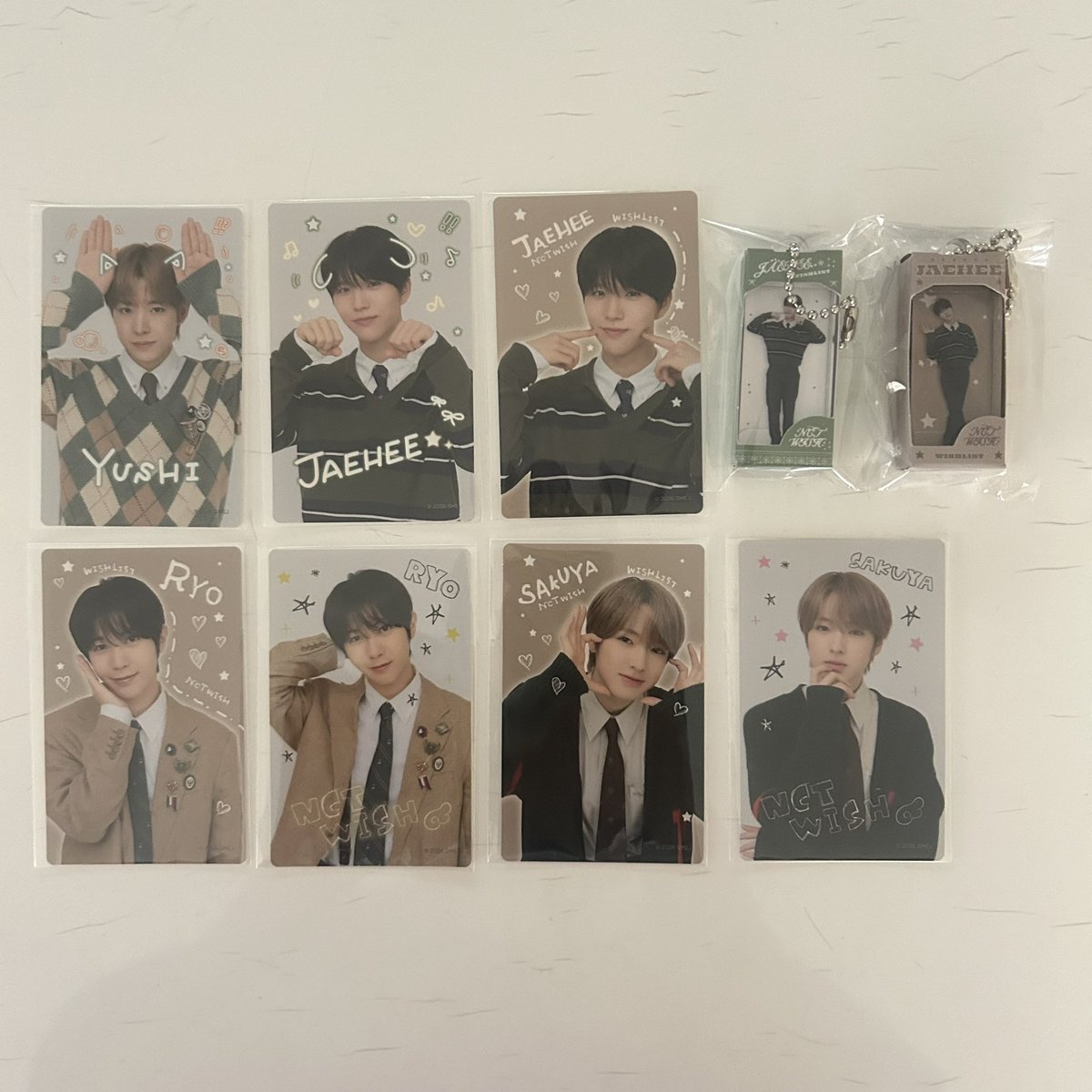 IANYANCUTE's tweet photo. NCT WISH ウィシ オンラインくじ 交換 RAFFLE 

譲：画像（ユウシ ジェヒ リョウ サクヤ）
求：シオン リク なんでも

お気軽にお声掛けください🙇🏻‍♀️ #ウィシ交換 https://t.co/KUBqQjSRDO
