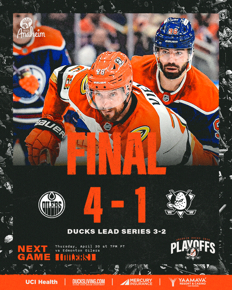AnaheimDucks's tweet image. See you Thursday at Honda Center. 

#FlyTogether
