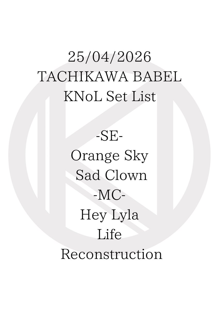 KNoL (@knol_band) on Twitter photo 