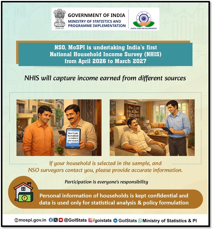 Ministry of Statistics & Programme Implementation tweet media