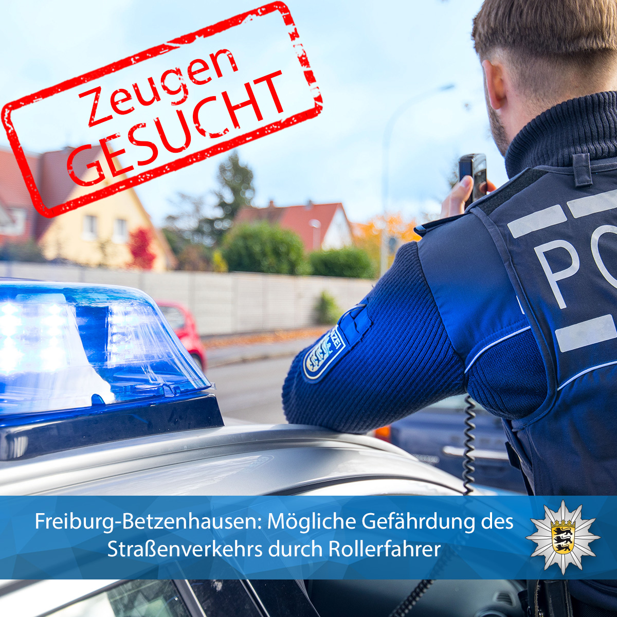 PolizeiFR's tweet image. #Freiburg: Am Dienstag, 28.04.2026, gegen 7:30 Uhr ereignete sich im #Zehntsteigweg im Freiburger Stadtteil #Betzenhausen ein gefährlicher Vorfall im Straßenverkehr. Der #Polizeiposten-#Zähringen sucht Zeugen &amp;amp; potentielle Geschädigte: 0761 12071-0:

presseportal.de/blaulicht/pm/1…