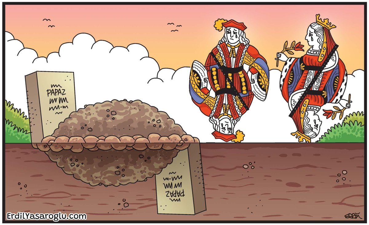 erdilyasaroglu's tweet image. Papaz 🙃
.
#mezar #vale #kız #oyunkağıdı #karikatür