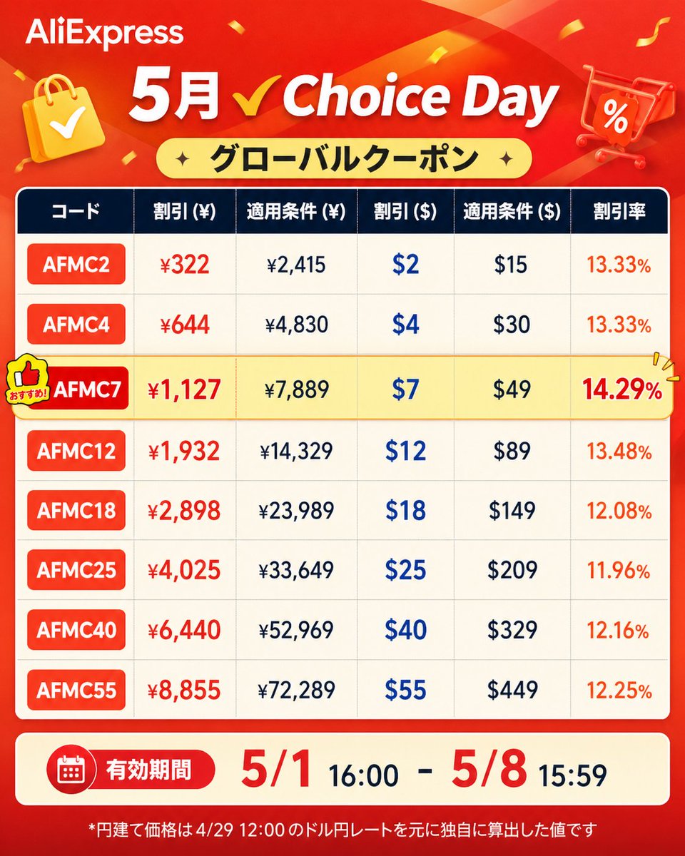 アリエク特価 tweet media