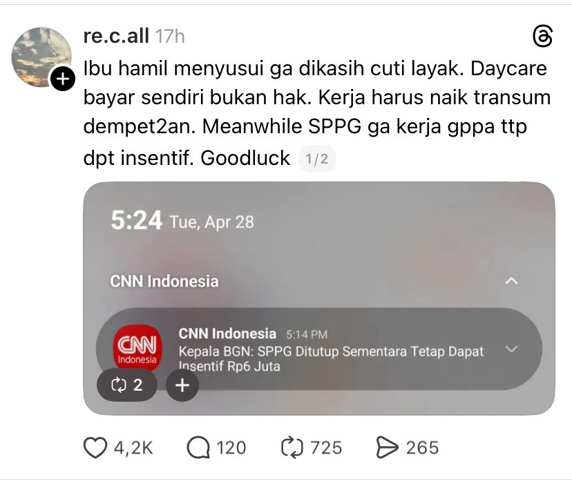 pemerintah cuma baik ke BGN
cuma BGN yg dapet hak hak sebagai rakyat dari negara yg sudah merdeka
Tau kan siapa yg bayar insetifnya? 
Yaps pajak rakyat 
dan bakal 2 periode bagini