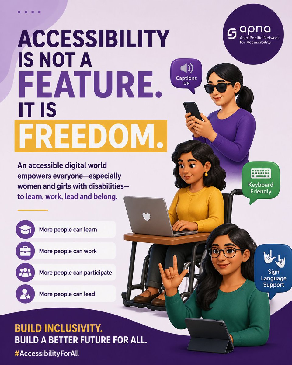 A website without captions silences a Deaf user.
A PDF without screen-reader support shuts out a blind student.
A button without keyboard access blocks a person with mobility impairment.
The internet was meant for everyone.
Stop designing doors that only some people can open