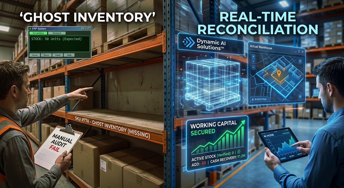 AmanBarpagga's tweet image. The greatest "Cash Leak" isn't theft—it's ghost inventory.
​You think it's on the shelf but ERP says it's there &amp;amp; the picker finds an empty slot.
​Move beyond annual audits. Real-time reconciliation = healthy working capital. ⚙️📈
​#SupplyChain #Inventory #Manufacturing #DAS