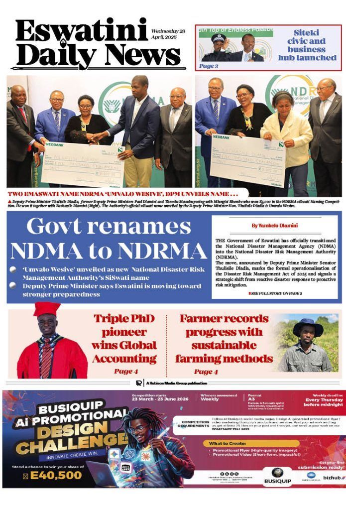 Eswatini Daily News tweet media