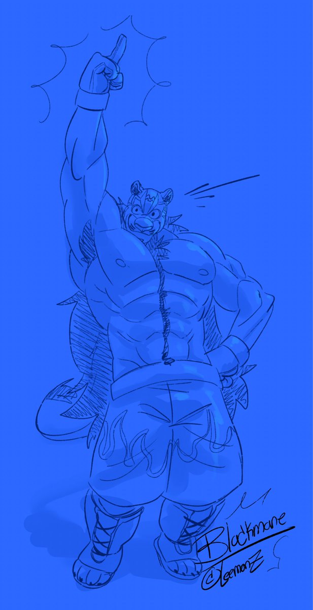 LeemonZ_620's tweet photo. Blackmane sketch! https://t.co/CvC5Qgx07o