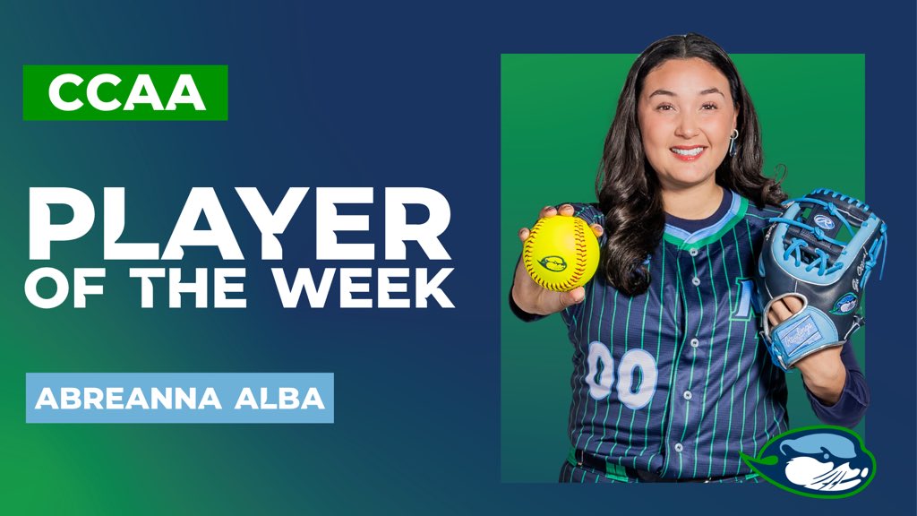 CSUMBsoftball's tweet photo. Abreanna Alba 🔥

The Cal State Monterey Bay slugger earns FloCollege/CCAA Player of the Week after powering the Otters to a 3–1 series win over Cal State San Bernardino.

💥 3 HR 💥 10 RBI 💥 .400 AVG | 1.067 SLG https://t.co/WgqbUYJvRO