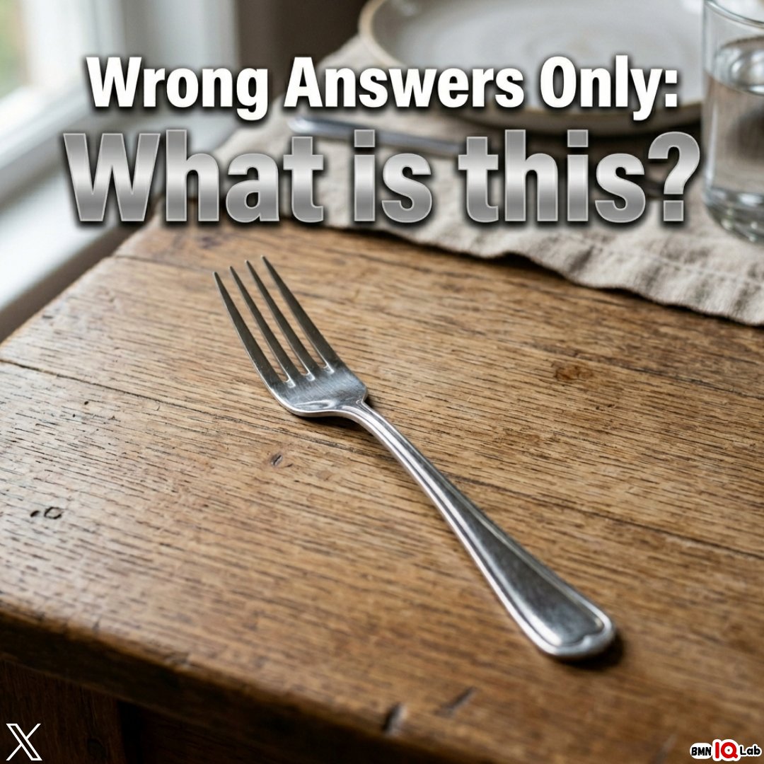 BenefitMoreNow's tweet photo. Wrong Answers Only: What is this mysterious object? 🍴😏
Be creative… be chaotic… but don’t be correct 😈👇
#WrongAnswersOnly #FunnyChallenge #GuessWhat #CommentGame #ViralPost https://t.co/gCEb1RF9wq