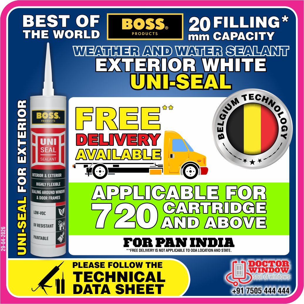 DOCTORWINDOW_IN's tweet image. 𝗗𝗵𝗶𝗻𝗰𝗵𝗮𝗸 𝗢𝗳𝗳𝗲𝗿 𝗔𝗹𝗲𝗿𝘁!😎
Limited-time deal — don’t miss out! ⏳

🗓 Valid till 14 Jan 2025 | 6:30 PM
📞 +91 7505 444 444
📧𝗶𝗻𝗳𝗼@𝗱𝗼𝗰𝘁𝗼𝗿𝘄𝗶𝗻𝗱𝗼𝘄.𝗰𝗼𝗺

#bosssealant #waterproofsealant #hardware #hardwarematerials #doctorwindow #soulofwindows