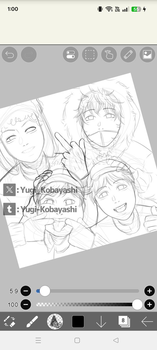 Yugi_Kobayashi's tweet image. Hopefully I'll be able to finish it this time💀
(RIP to my unfinished Tsukishima drawing)

#WIP #WIPart #southpark #southparkfanart #kylebroflovski #ericcartman #stanmarsh #kennymccormick