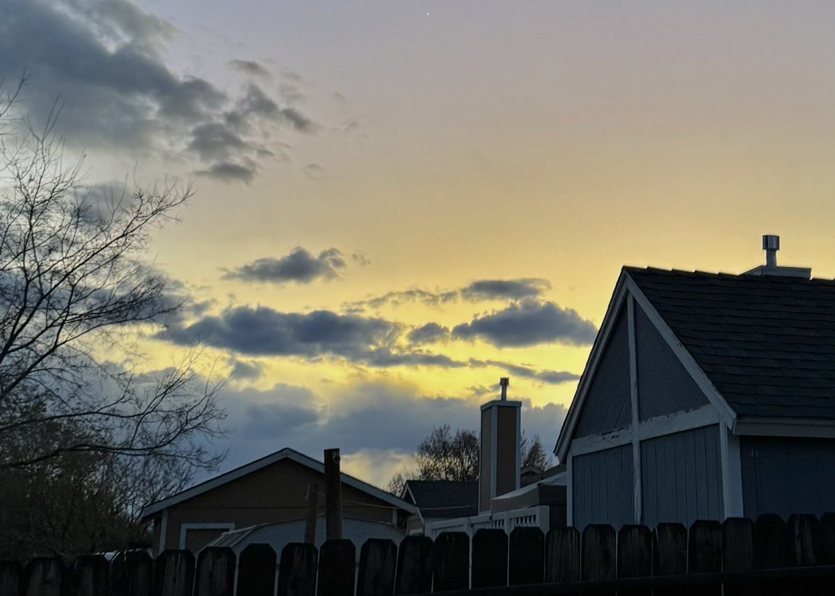 jonimarielew's tweet image. Sunset, tonight. #desert #Nevada #skies #clouds #sunset #trees
