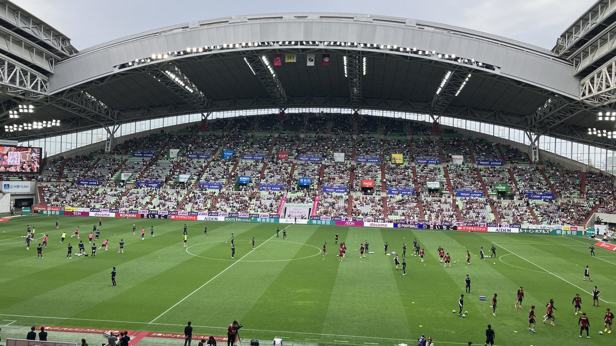 久々のサッカー観戦⚽️「このロゴ、僕がデザインしました」って言うと「またまたー😏」って言われますが…ホントです😅