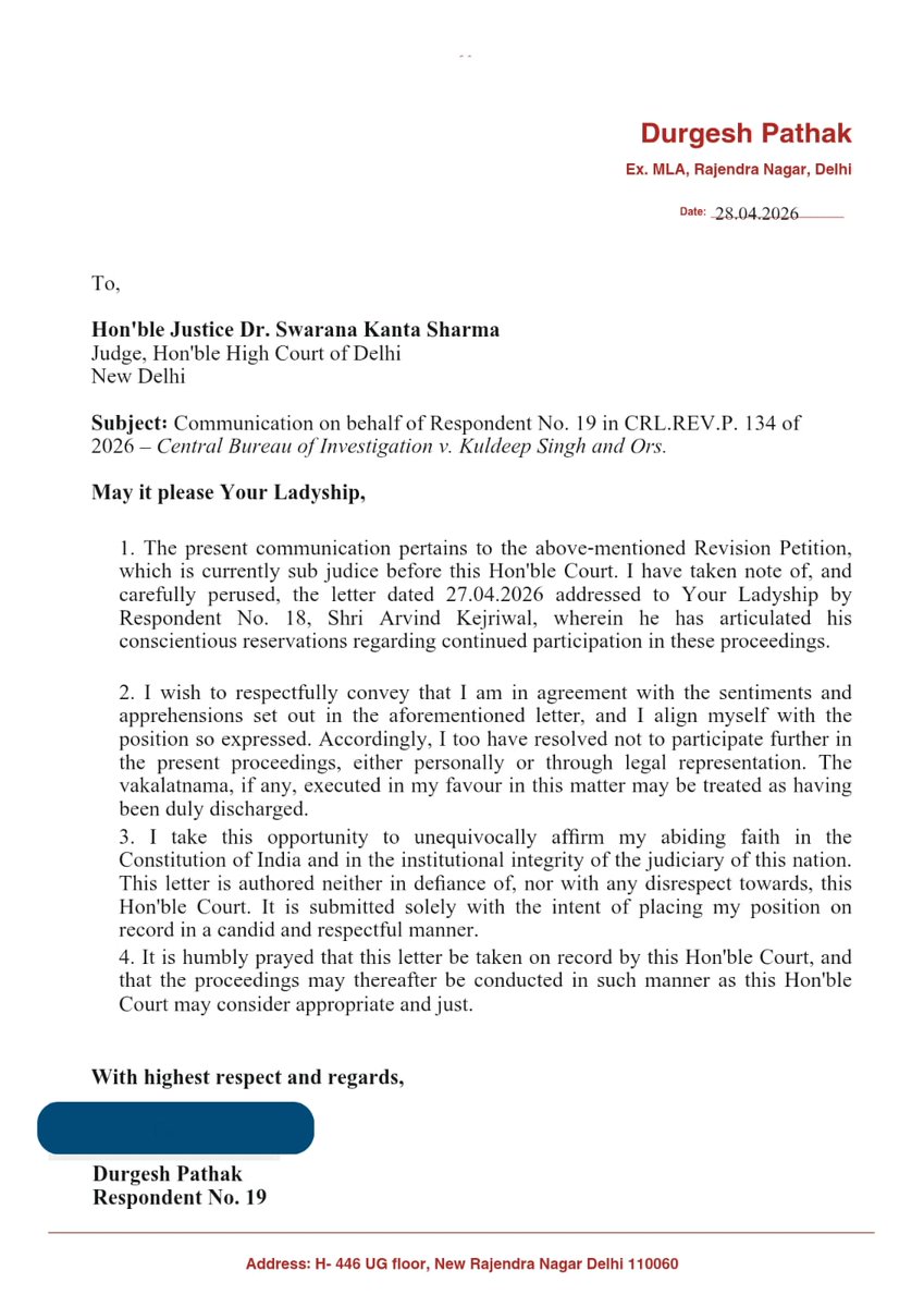 Durgesh Pathak tweet media