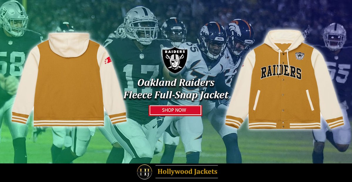 JacketHollywood's tweet image. Get ready to shop till you drop! 🛍️✨
#OaklandRaiders Brown/Cream Dusted Fleece Jacket.
►Shop Now Click on Link◄
hjacket.com/product/oaklan…
#sale #discount #megadeals #shoppingspree #bestdeals #adorablestyle #raidersstyle #nflfashion #cozywear #teamspirit #raidersnation #shopnow