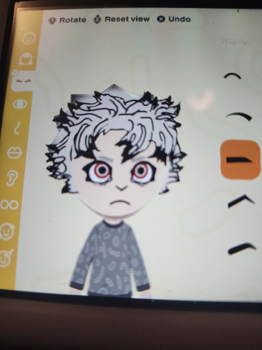 NijikuJaw's tweet image. Guys I was gifted Tomodotchi Life and I just made my Rudo mii

He's only 1 apple tall 🥹
#GACHIAKUTA #gachiart