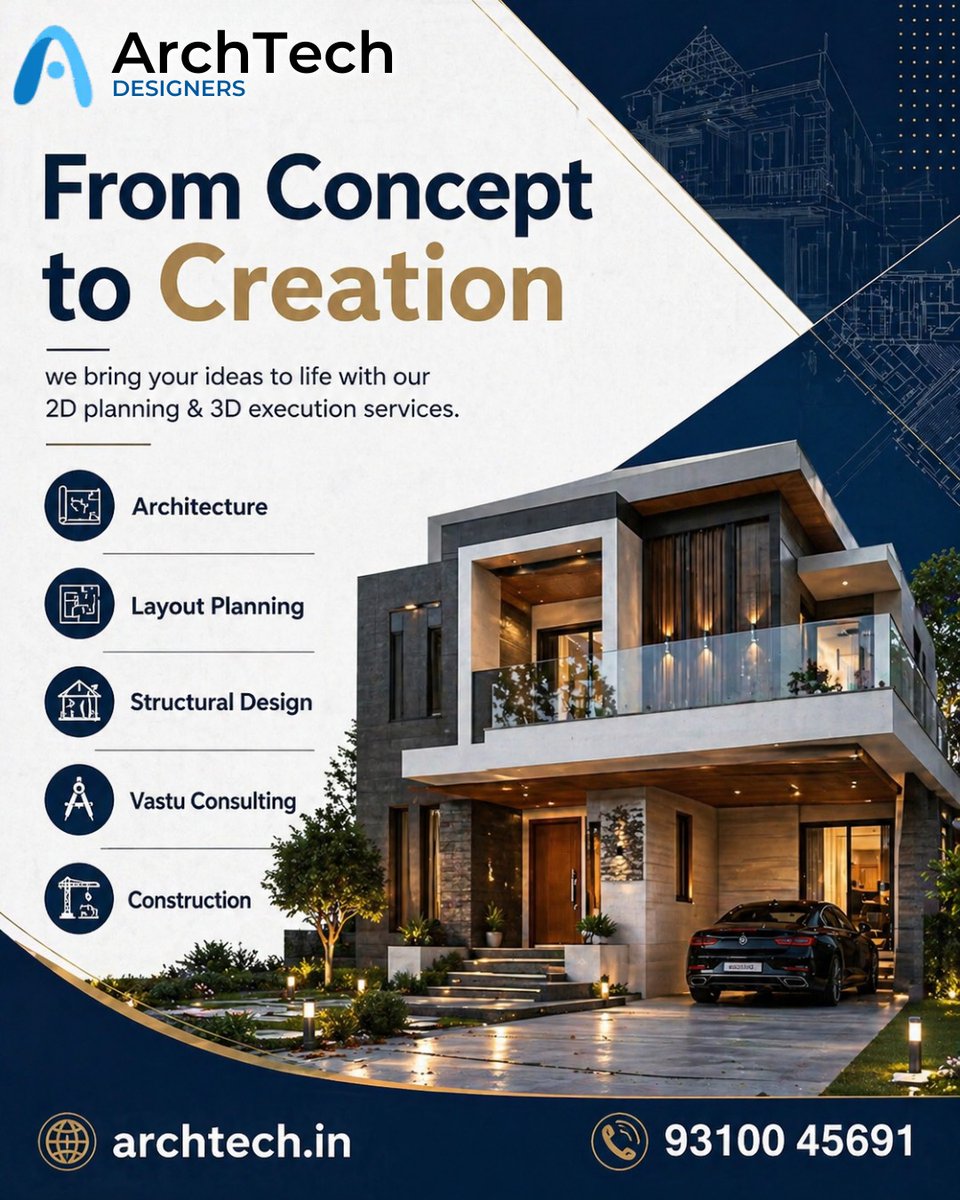 arch_techdesign's tweet image. 🏡 From Concept to Creation – Build Your Dream Space with ArchTech Designers

Transform your vision into reality with expert architectural solutions by ArchTech Designers. 

📞 Call Now: 93100 45691
🌐 Visit: archtech.in

#Architecture #Architect #InteriorDesign