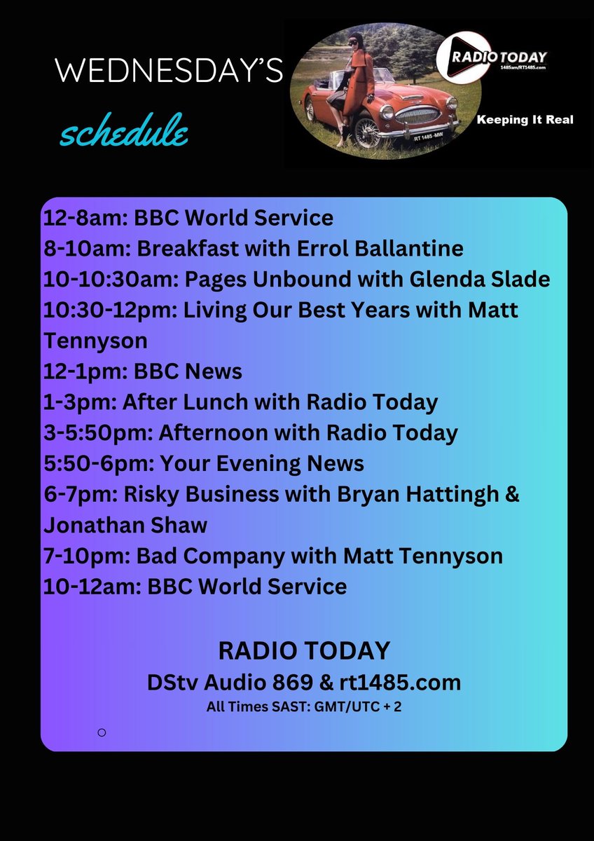 RadioTodayJhb's tweet photo. Radio Today: DStv Audio 869 https://t.co/h04WP1W3SF https://t.co/IoQNecTcZh