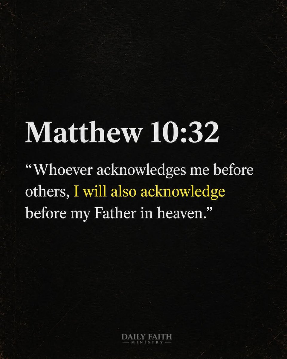 Godwakeupcall's tweet image. "Whosoever therefore shall confess me before men, him will I confess also before my Father which is in heaven." - Matthew 10:32 🙏 #bibleverse #godisgood
