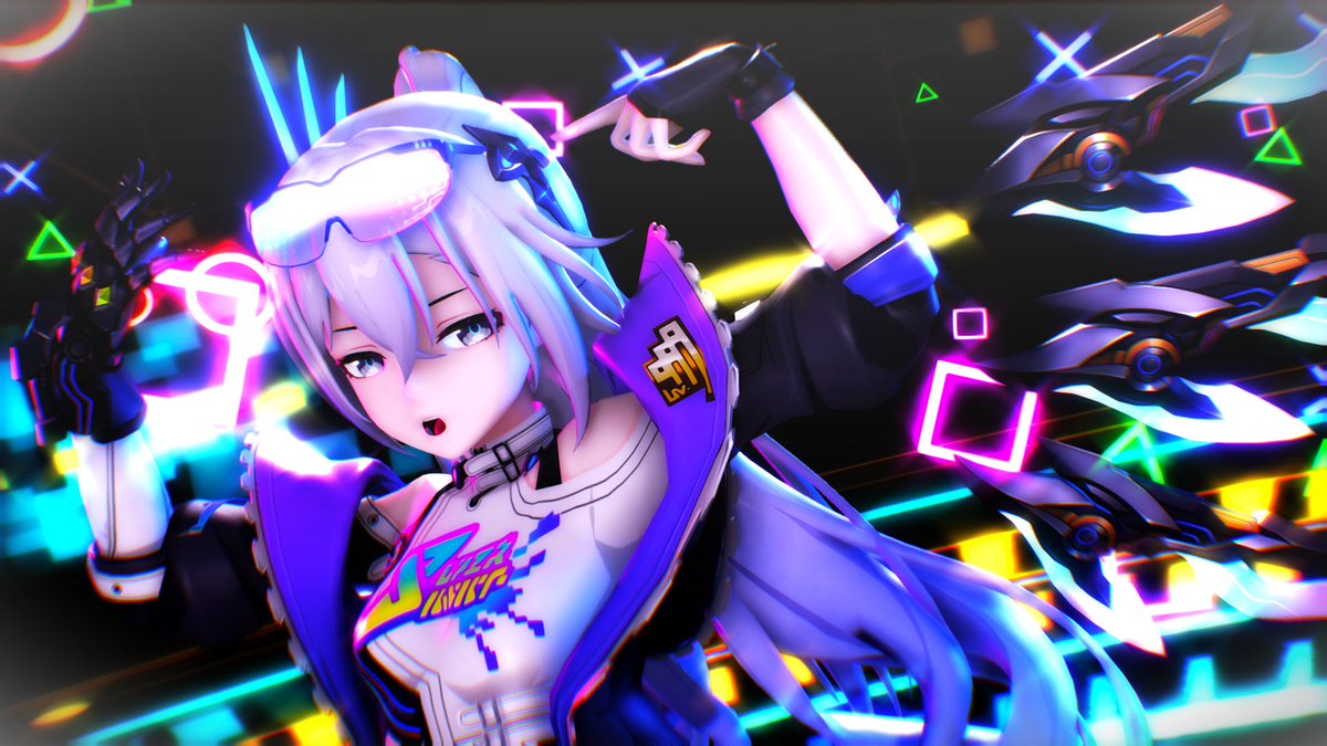 できました🎮 #MikuMikuDance #崩壊スターレイル 【MMD】Silver Wolf LV.999 - Just Be ...