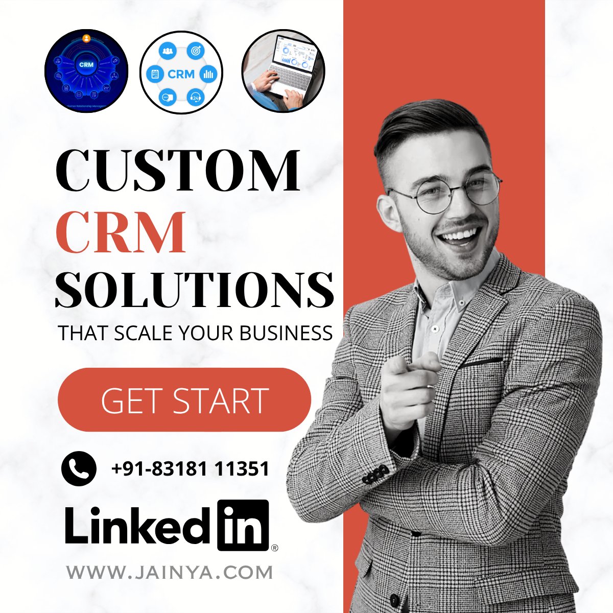 JainyaWeb's tweet photo. 🚀 Still managing leads manually?

Upgrade to a Custom #CRM
✔ Automate tasks
✔ Track sales
✔ Manage clients بسهولة
📈 Work smarter. Grow faster.
Jainya Tele Enterprises Private Limited
🌐 Website: https://t.co/Z6a4z8rzGO
📧 Email: contact@jainya.com
📞 Phone: +91-83181 11351 https://t.co/mt0nWZpI51