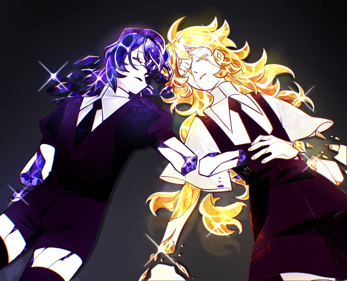 KokoaFlk's tweet image. I have no idea how to render gems/crystals.
I made Craig Sodalite and Tweek Citrine.
#creekfem #spcreek #housekinokuni